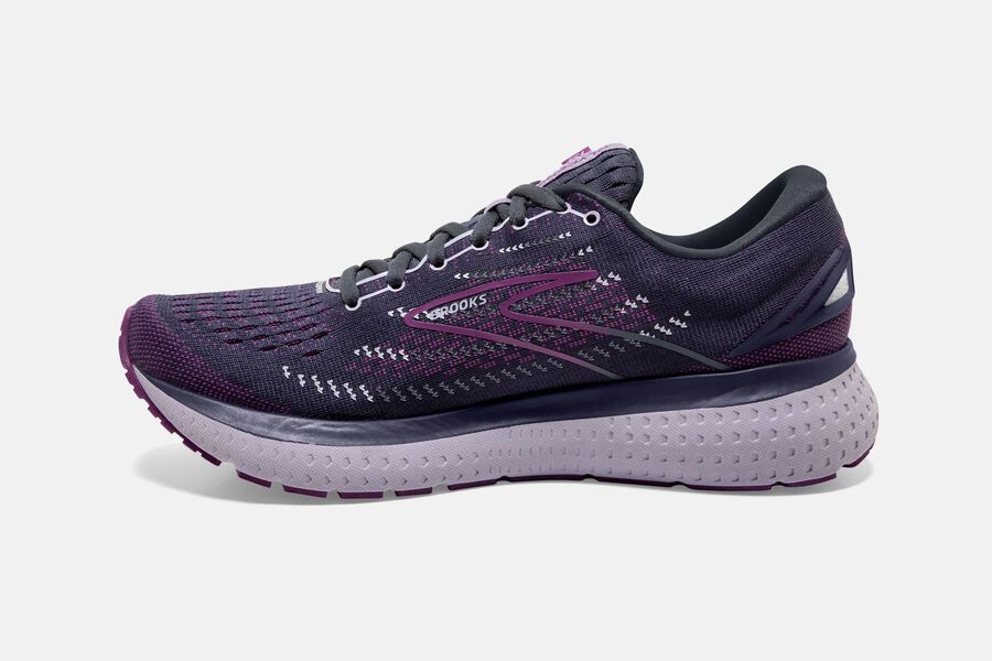 Brooks Running Shoes Womens Black/Purple - Glycerin 19 Road - 6947-LQSJW